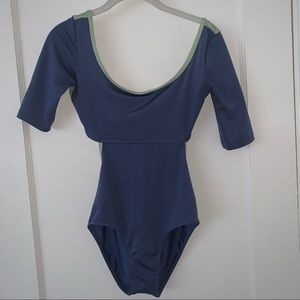 Mariia Leotard blue Natalya